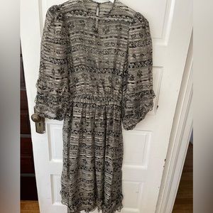 100% Silk Midi Dress